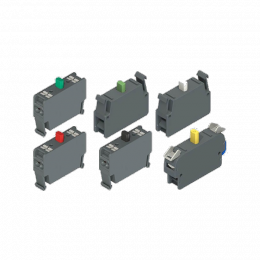 E2 CF01S2V1 - Self-monitored contact block, base fixing, 1NC slow action