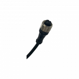 VF CA4PD5M - M12 female wired connector: straight, 4 poles, 5m cable